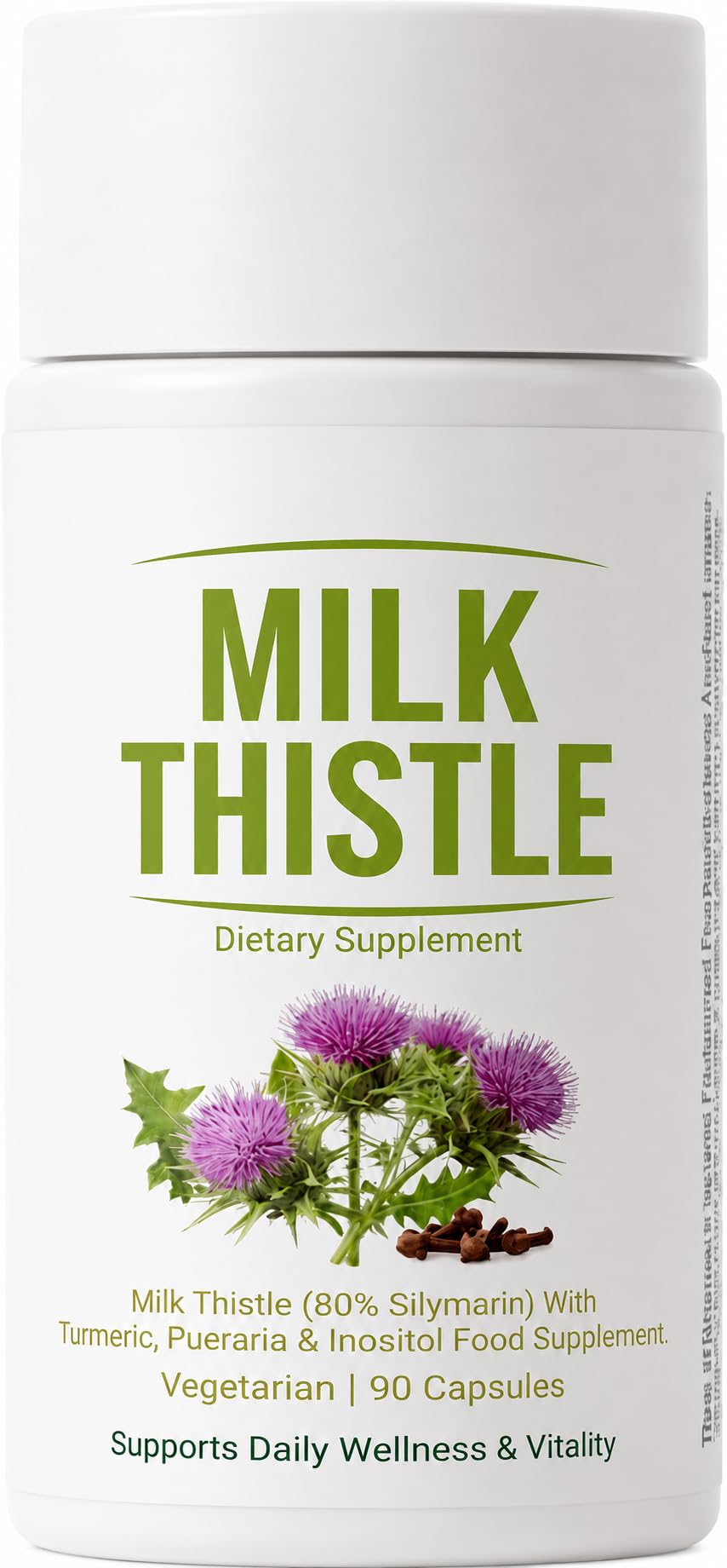 UVORA Milk Thistle front packaging showing bottle and clear brand label for easy identification