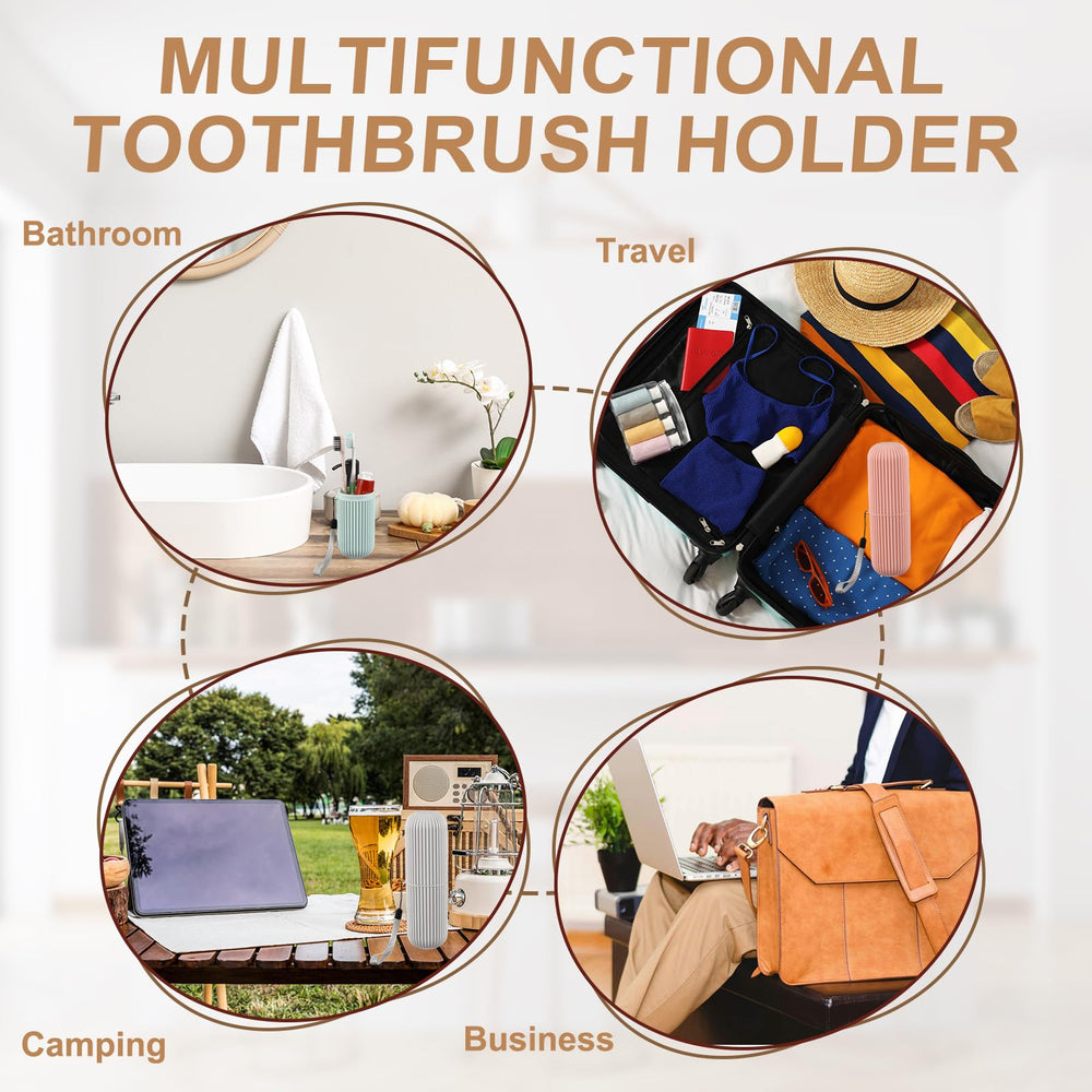 Interior of uxcell travel toothbrush case, showing space for small items