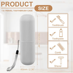 Two-stage sealing lid close-up on uxcell toothbrush case