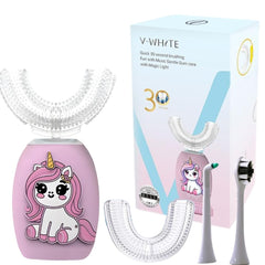 V-WHITE Kids Electric Toothbrush with U-shaped mouthpiece