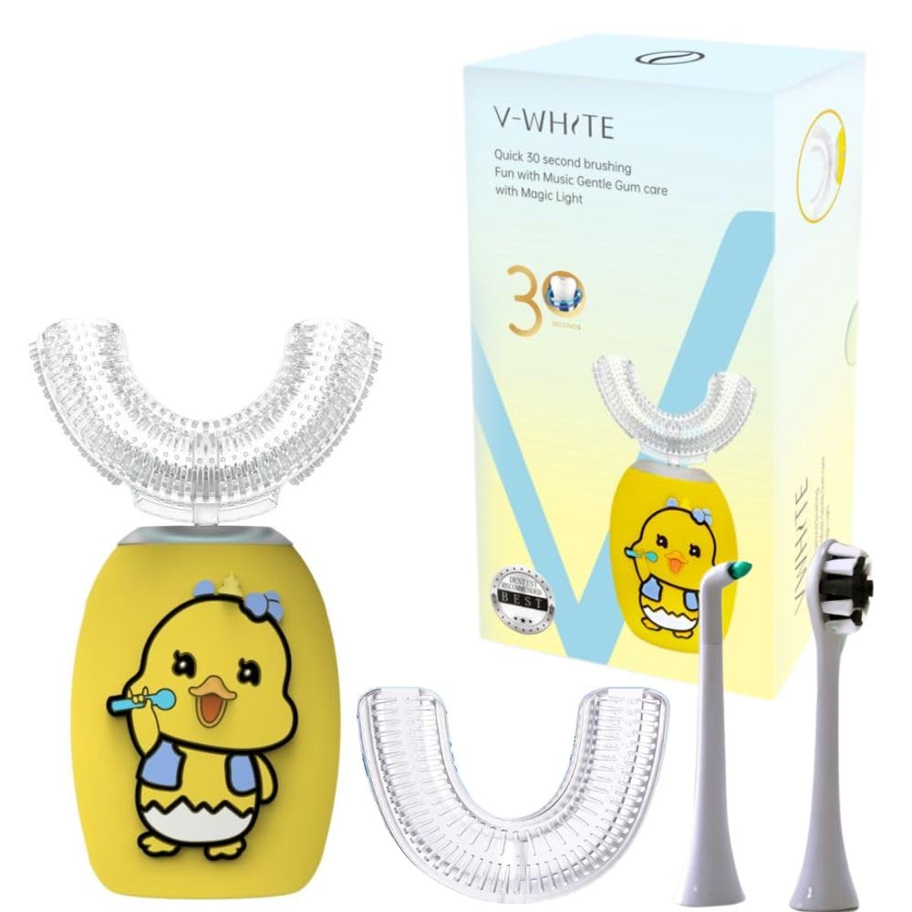 V-WHITE Yellow Kids ultrasonic toothbrush handle