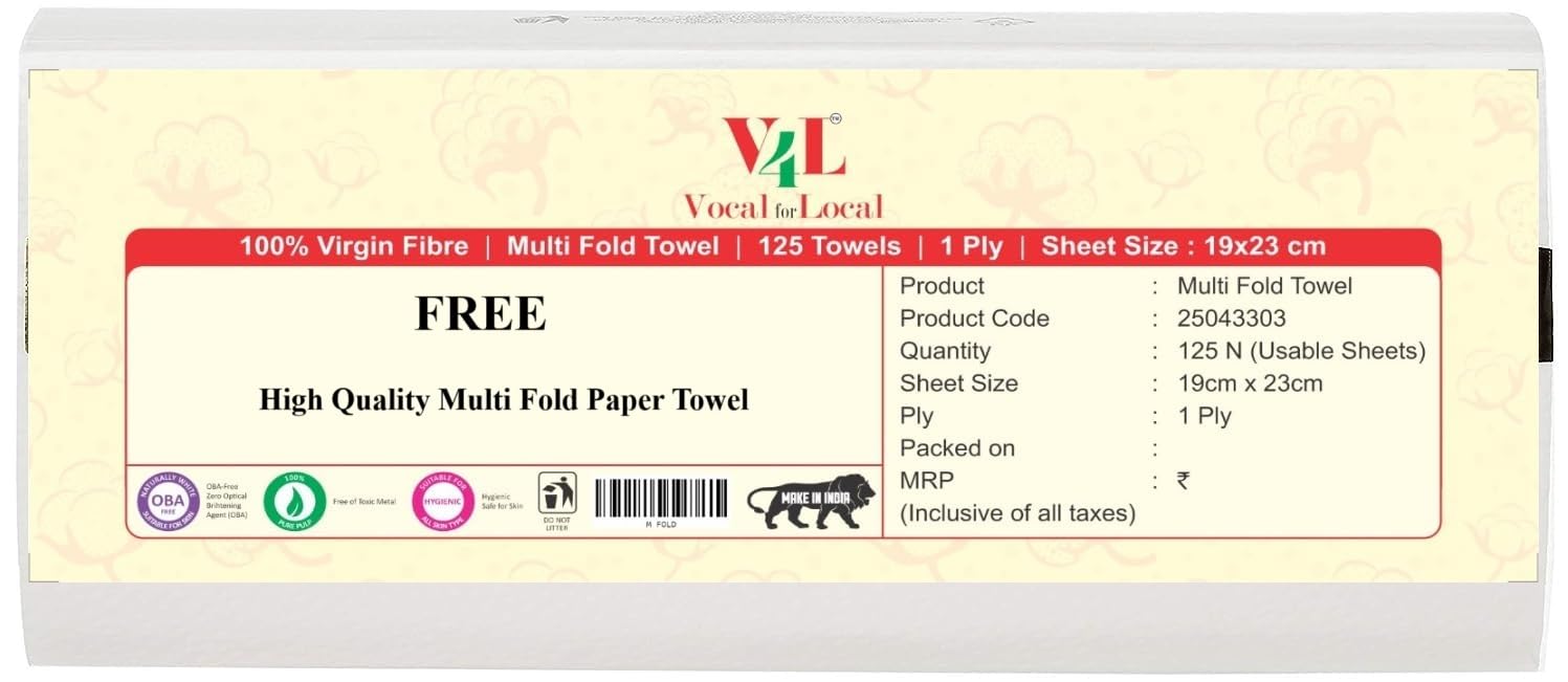 V4L 125 Sheets Multifold Paper Towels