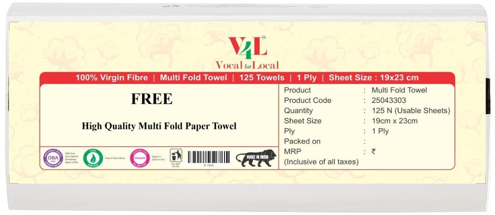 V4L 125 Sheets Multifold Paper Towels