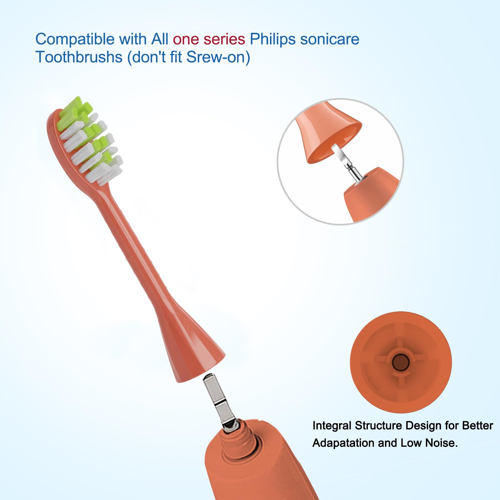 Toothbrush head vacuum packaging with Hygienic dust cover