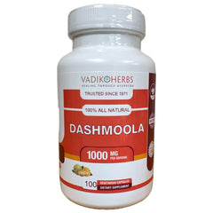 Front packaging of Vadik Herbs Dashmoola 100 Vegicaps