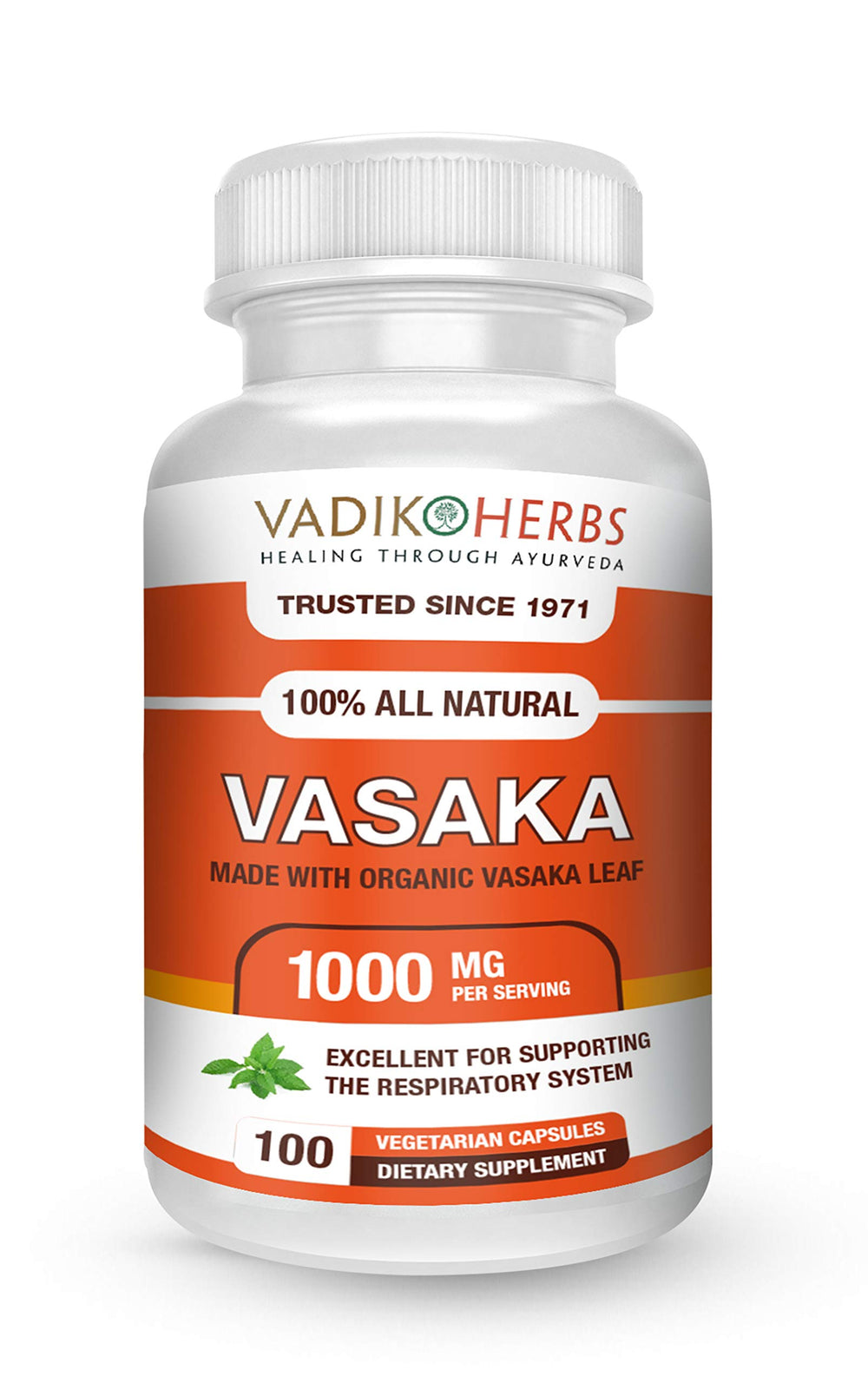 Vadik Herbs Vasak powder bottle – 100 Vegicaps