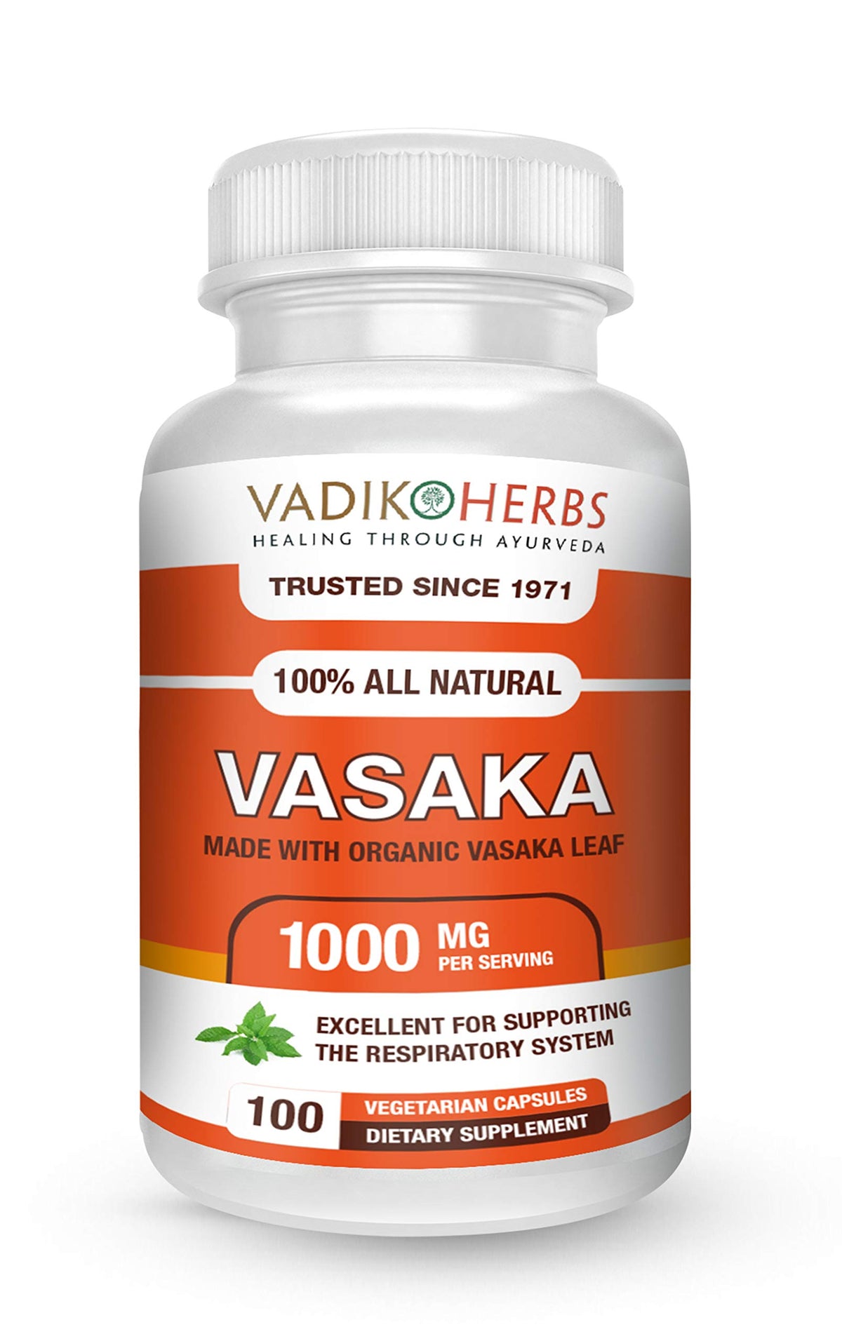 Vadik Herbs Vasak powder bottle – 100 Vegicaps
