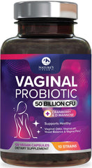 Vaginal probiotic capsules with 50B CFU and 10 strains for women