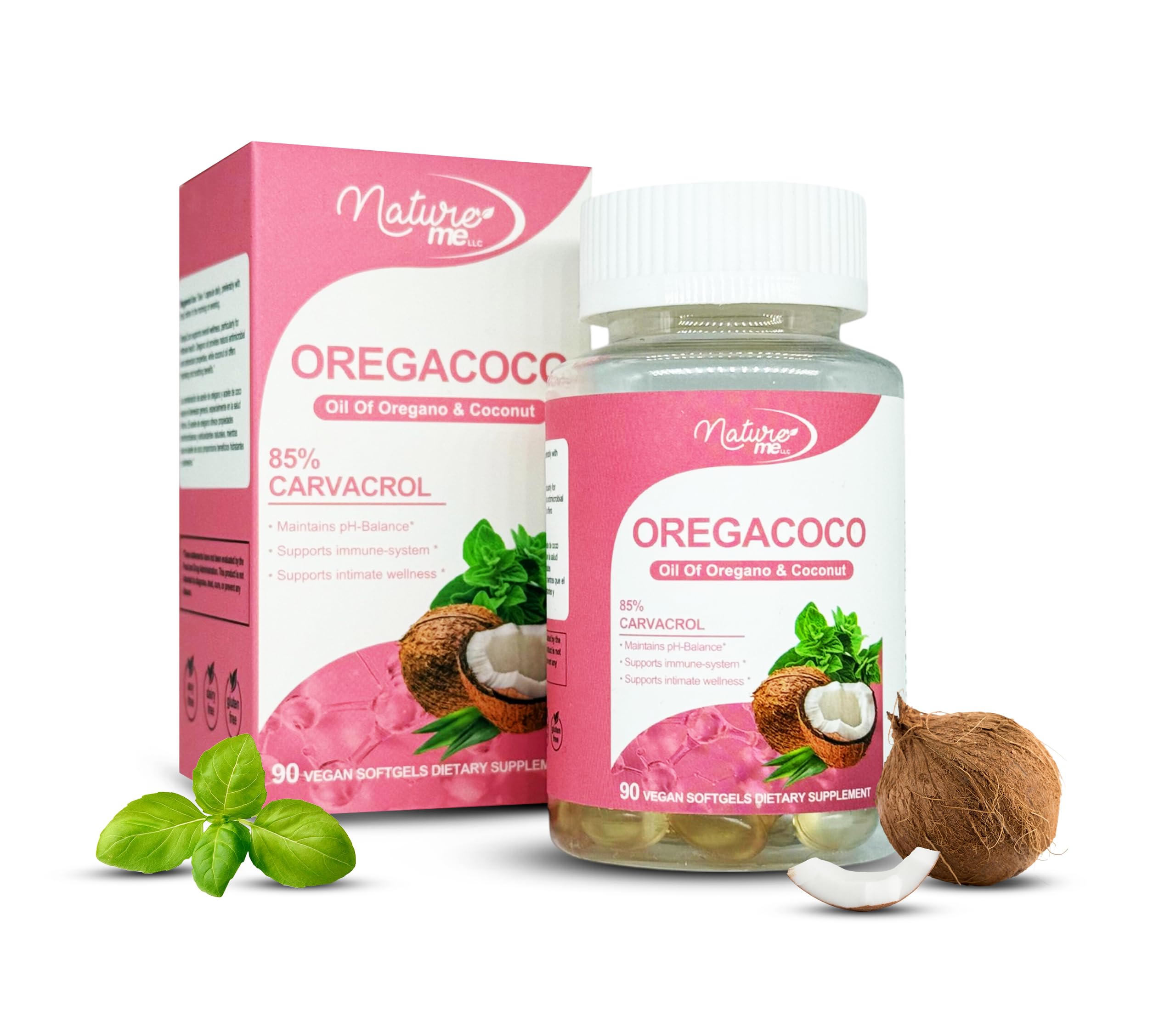 Bottle of Vagy Rejuvenation OregaCoco softgels