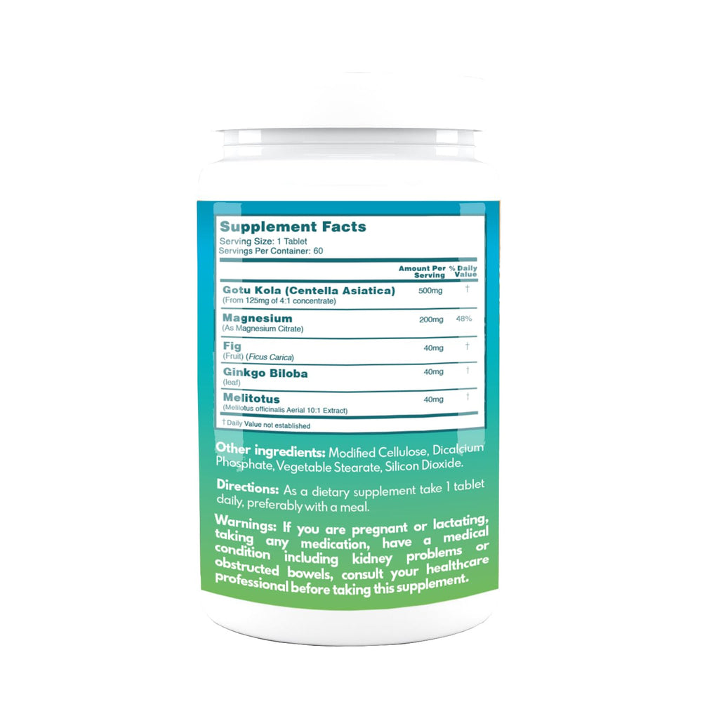 60 vegan tablets bottle with plant-based formula on neutral background