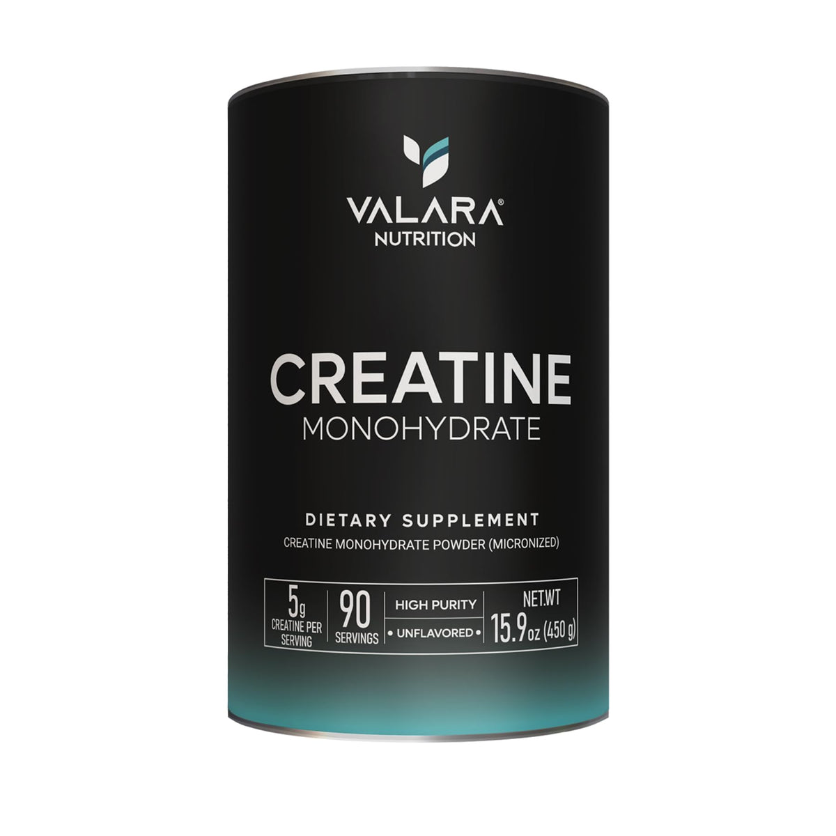 Valara Creatine Monohydrate Micronized Powder 450g, 90 Servings