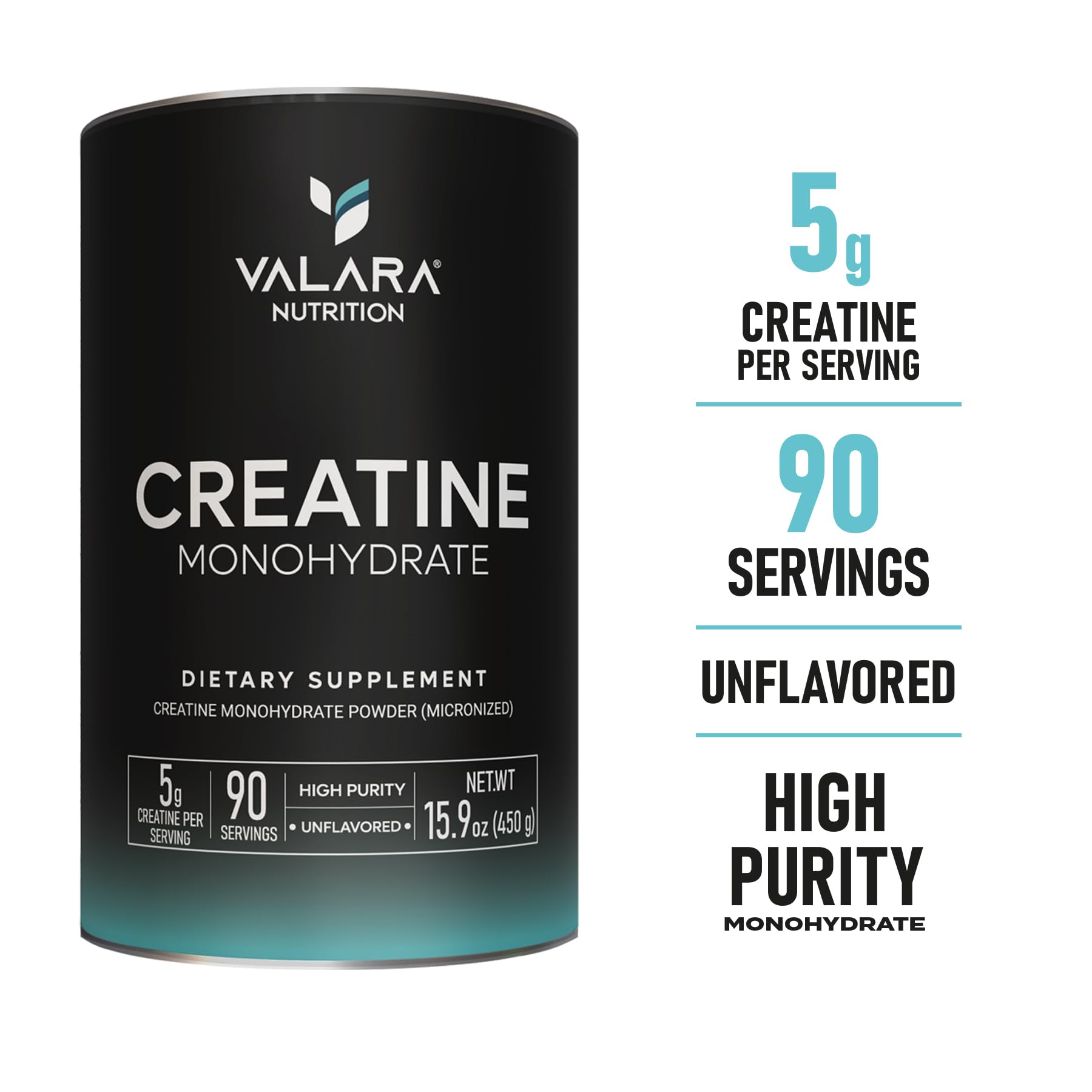 Scoop Included with Valara Creatine Monohydrate Powder