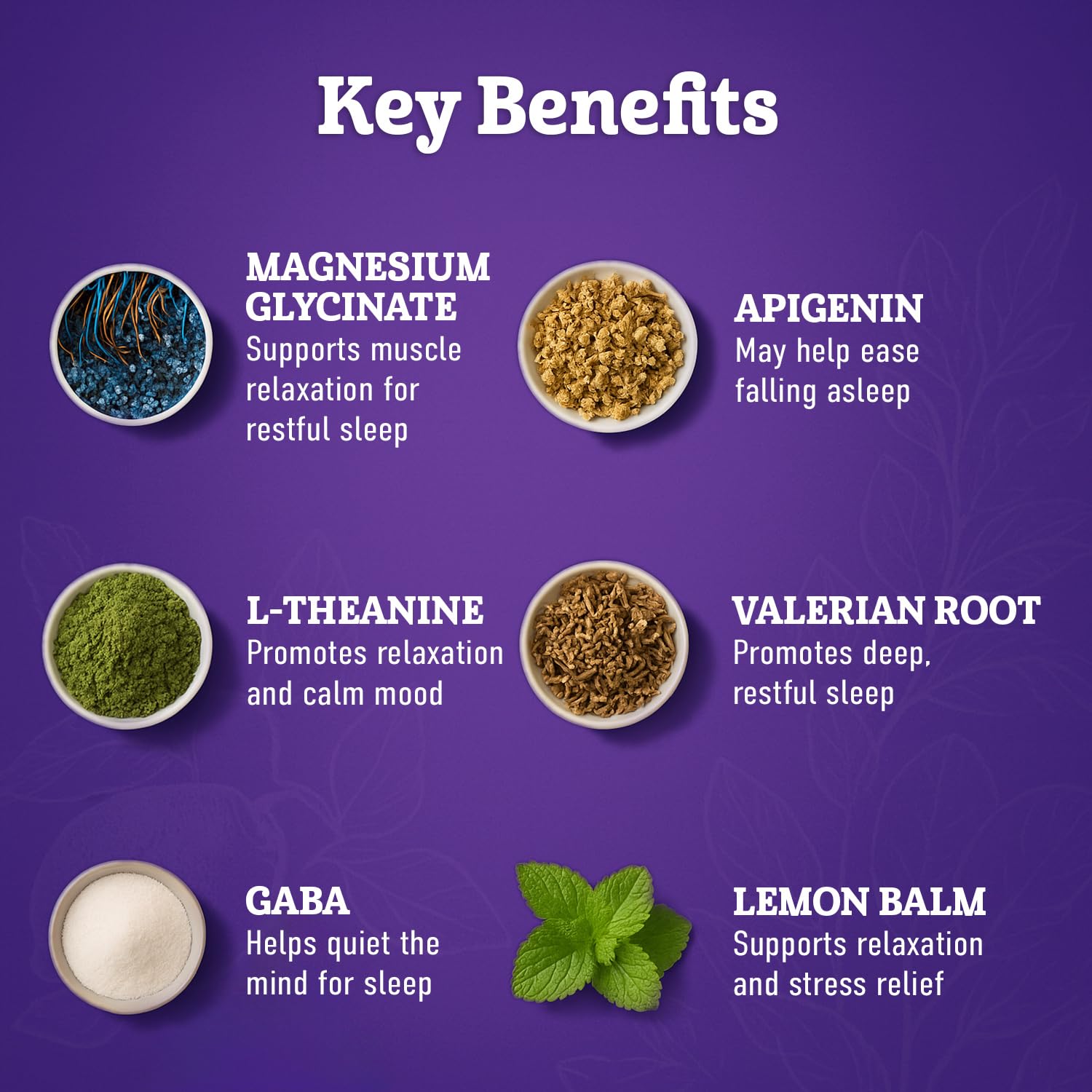 Valerian and lemon balm herbal blend