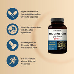 Valerian root and magnesium for rest and relaxation