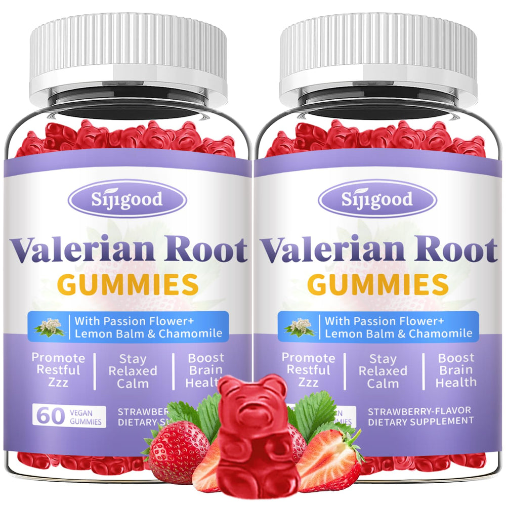 2-pack valerian root gummies front view