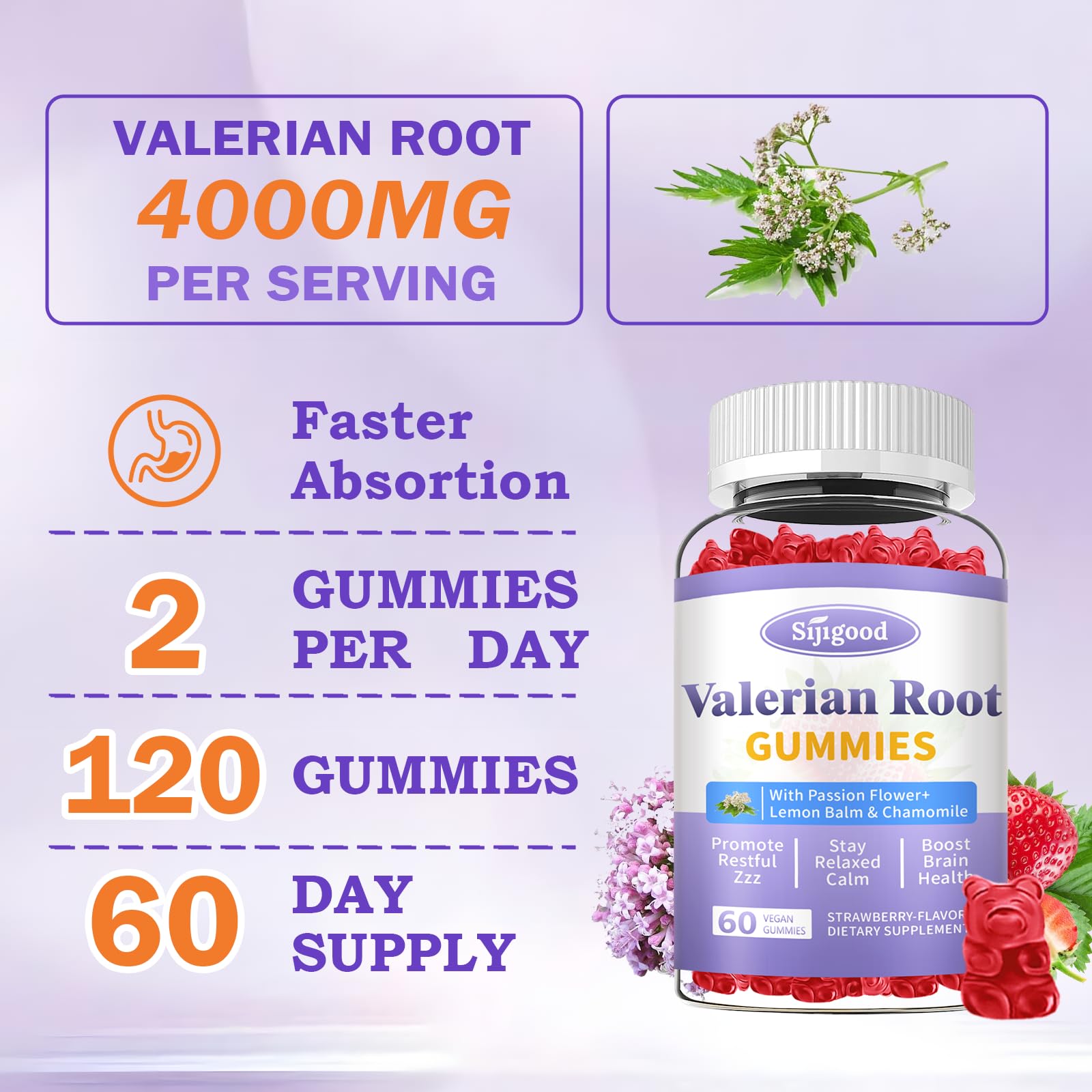 Third-party tested Valerian Root Gummies certificate stamp