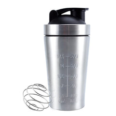 VALESKA 20oz stainless steel shaker bottle front view for durable daily use.