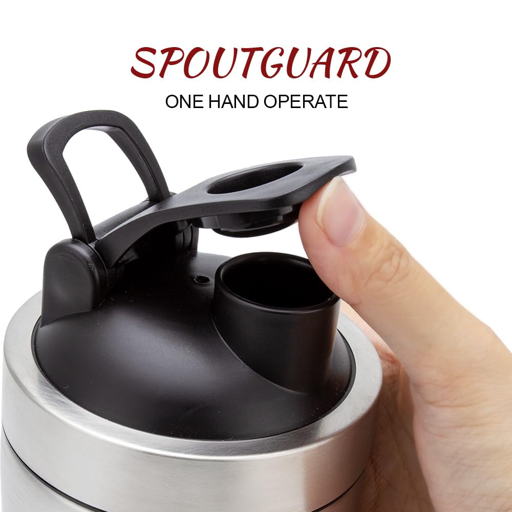 Included stainless steel shaker ball for better mixing