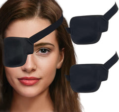 Two reusable eye shields with ventilation holes