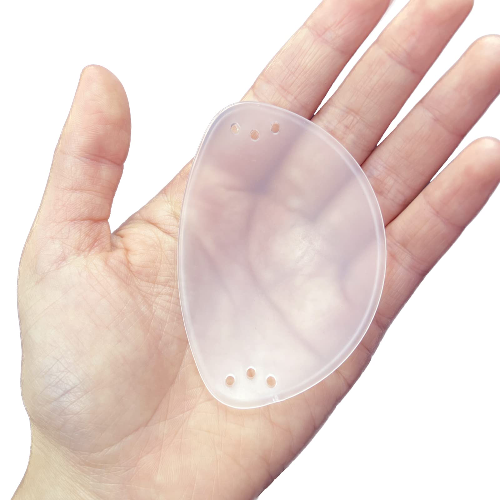 Close-up of durable clear plastic material