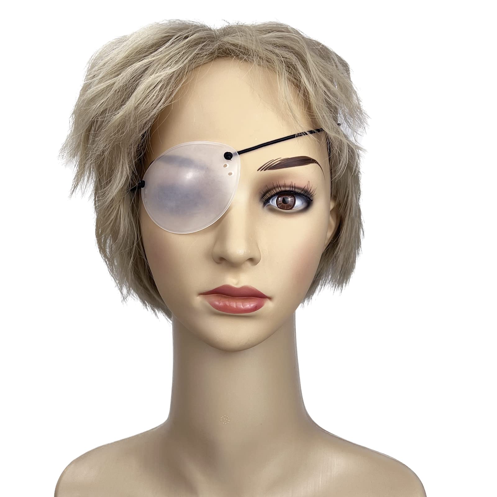 Elastic band detail of the eye shield