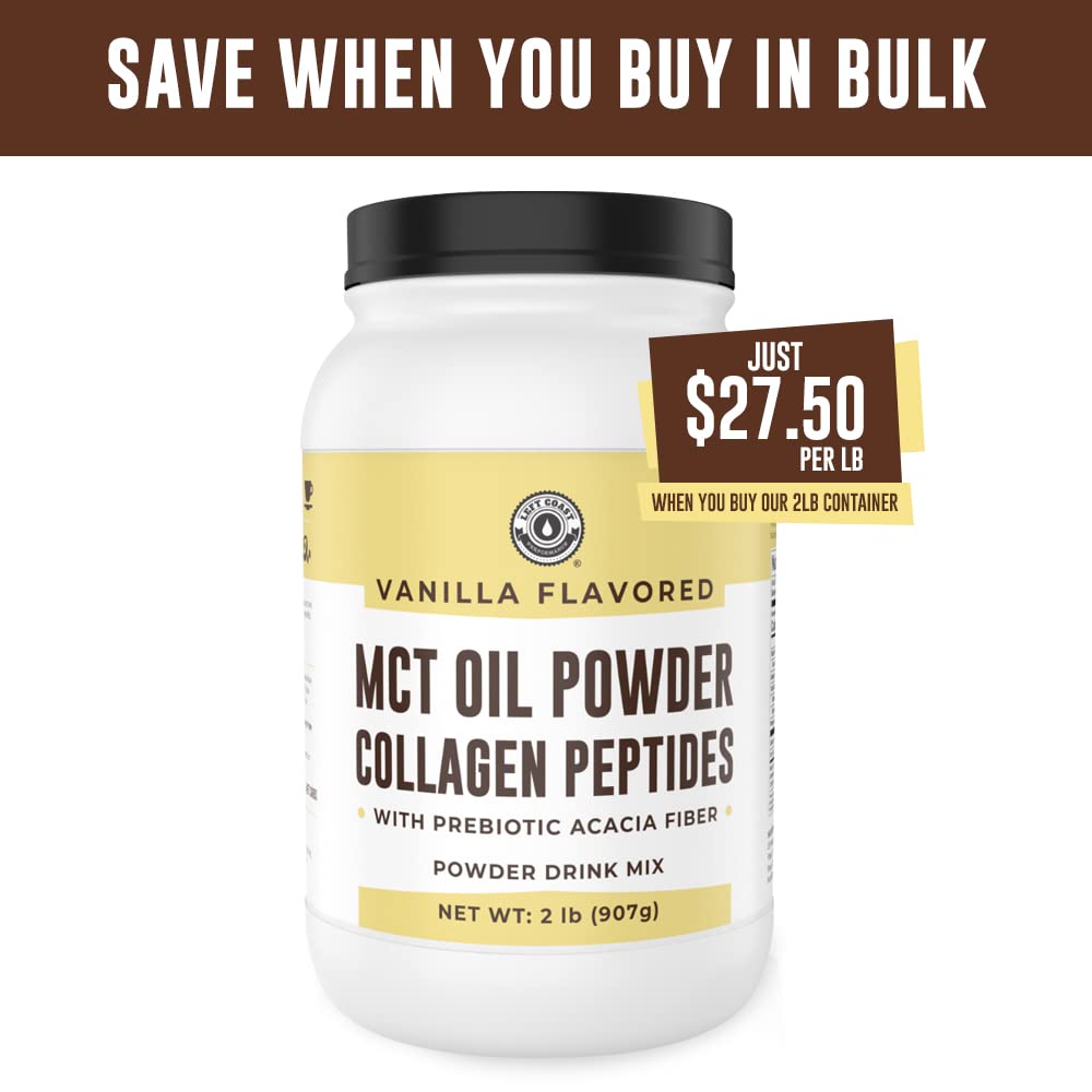 Vanilla Keto MCT Powder in a smoothie