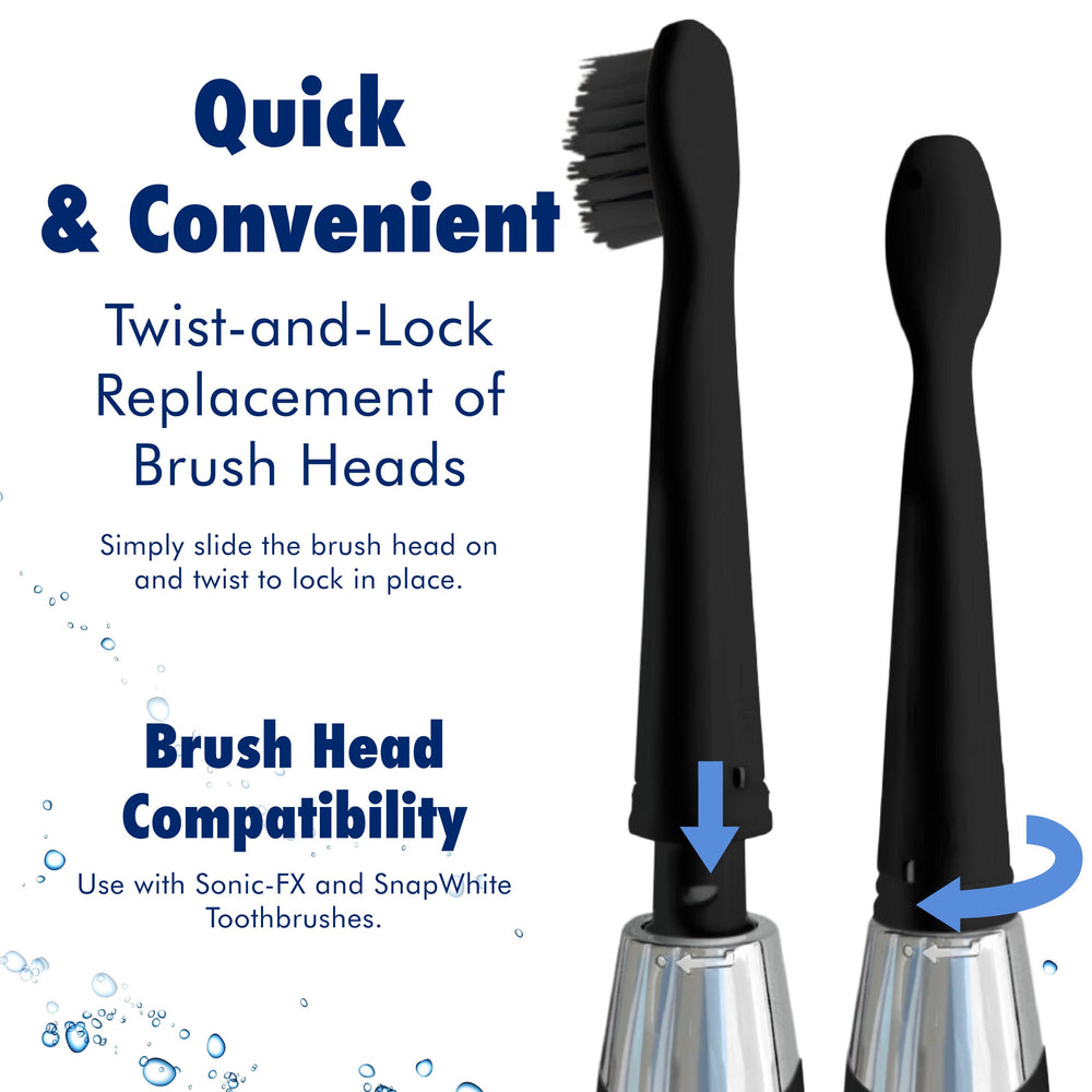 Bristles with varying lengths to reach between teeth and along the gumline.