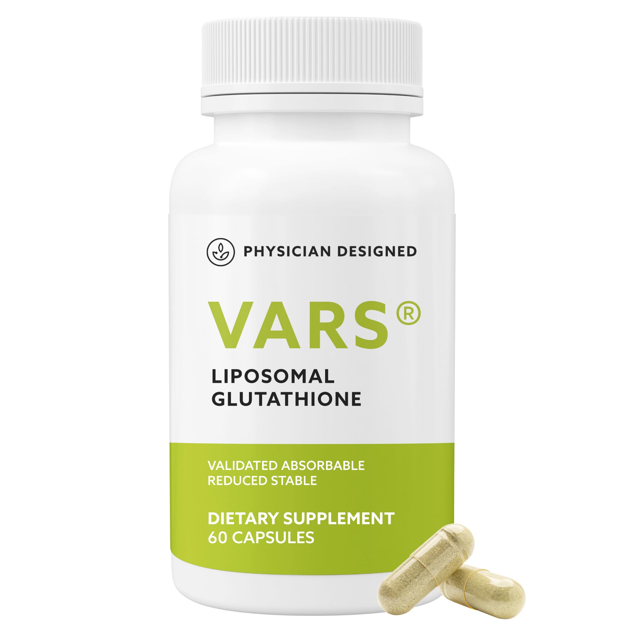VARS Liposomal Glutathione Capsules bottle front