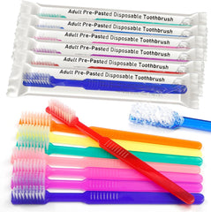 VASTMED disposable pre-pasted toothbrush blue color, individually wrapped