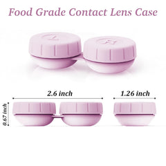 Vastsoon pink lens case replacement with lid open