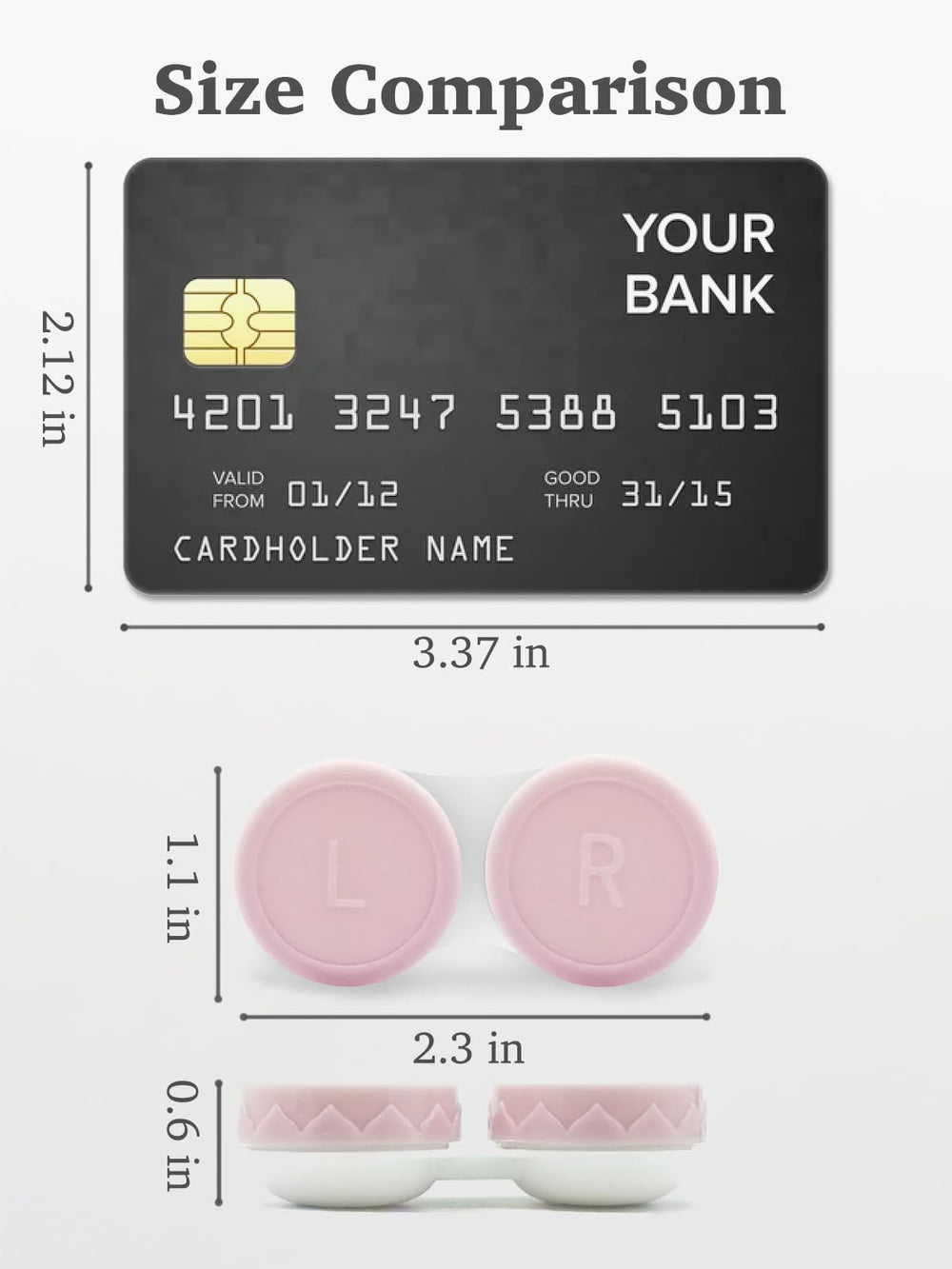 Open pink contact lens case showing compact design for daily use