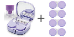 Vastsoon purple contact lens case with mirror