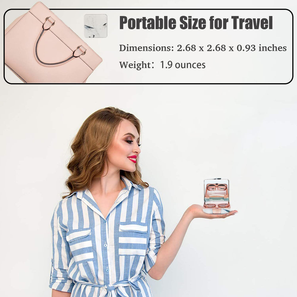 Marble design lens storage case for safe lens storage