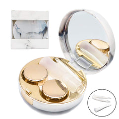 Vastsoon marble gold contact lens case with mirror