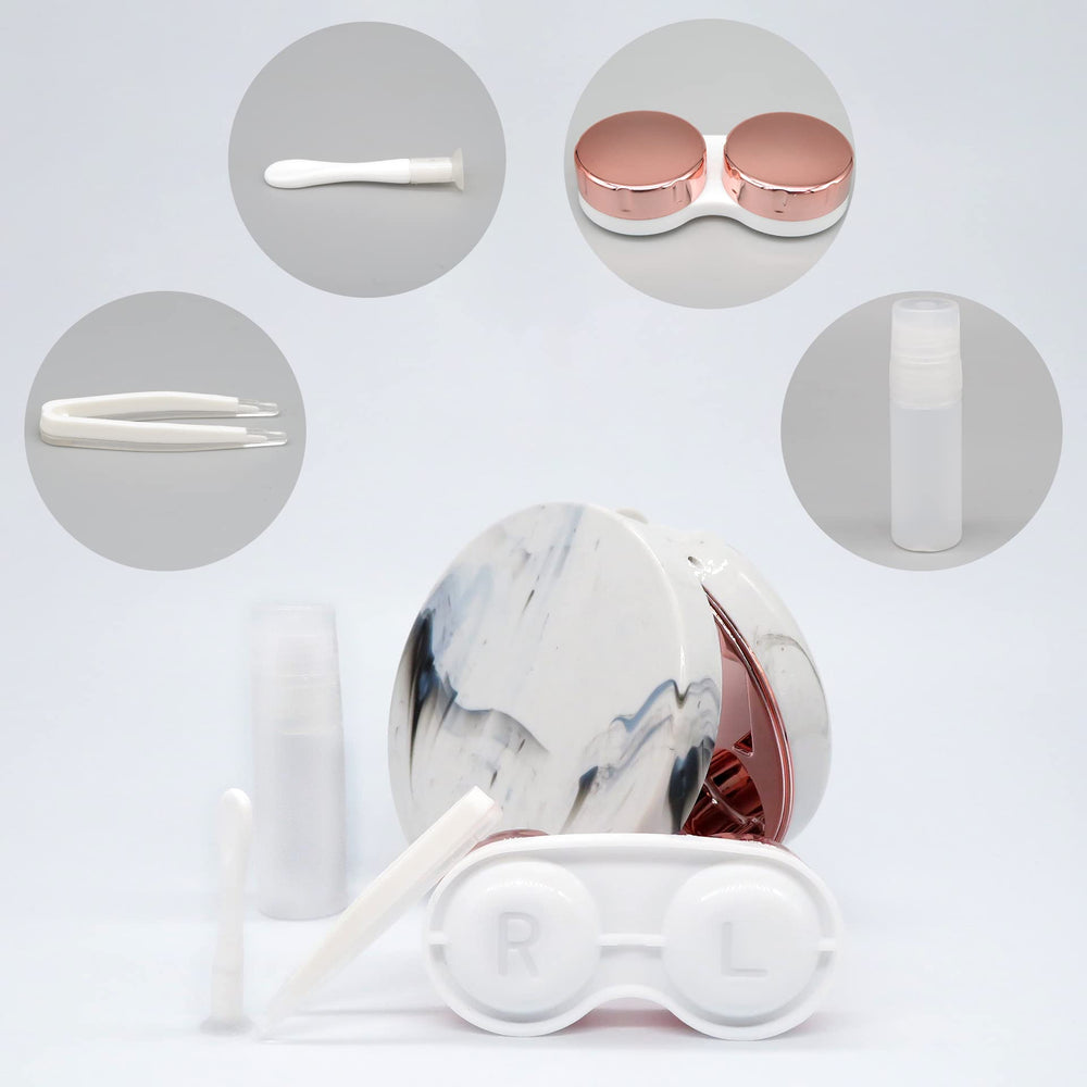 Close-up of marble case design with mirror