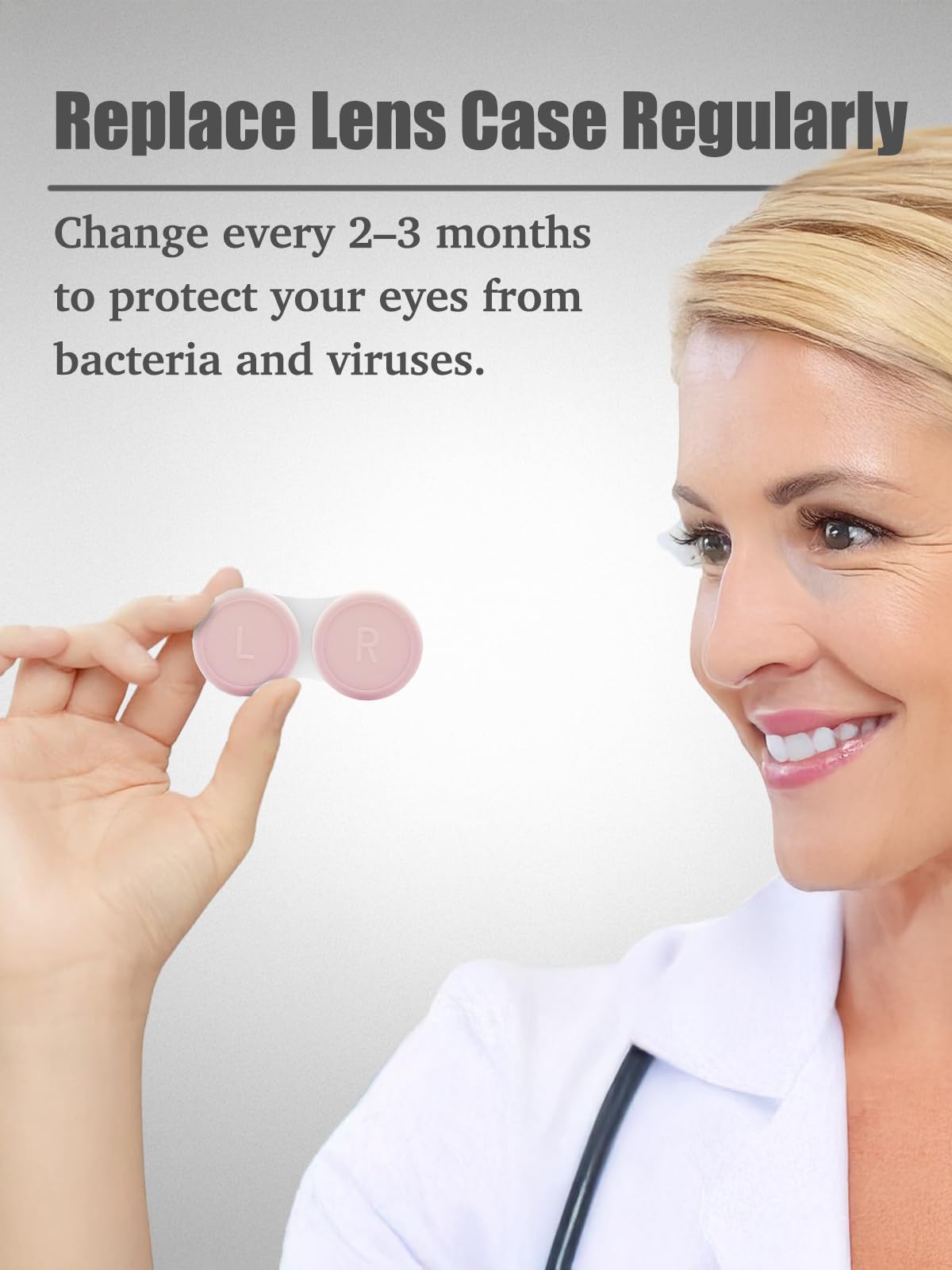 Pink replacement lens case from Vastsoon kit