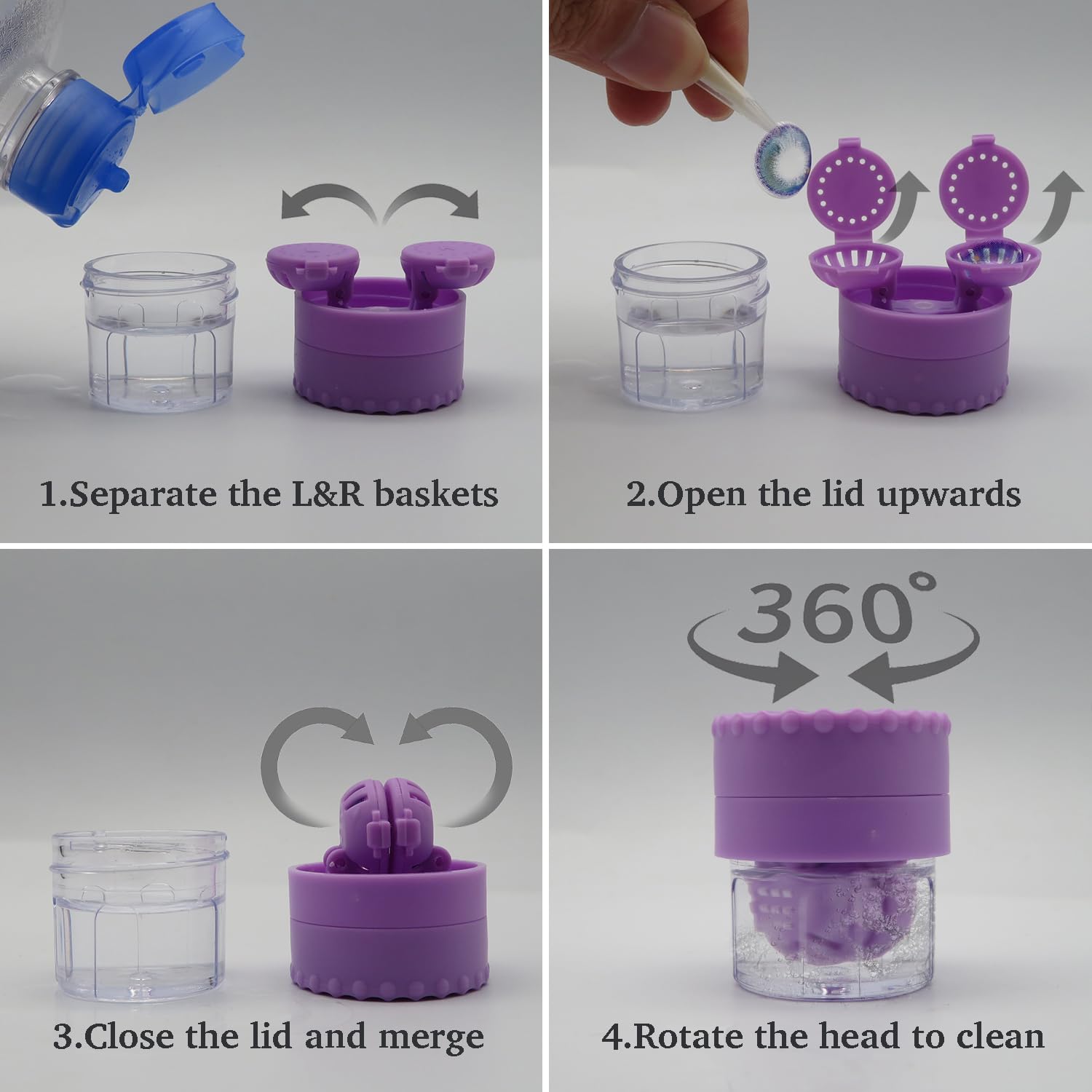 Removable spare lens cases for hygiene and replacement