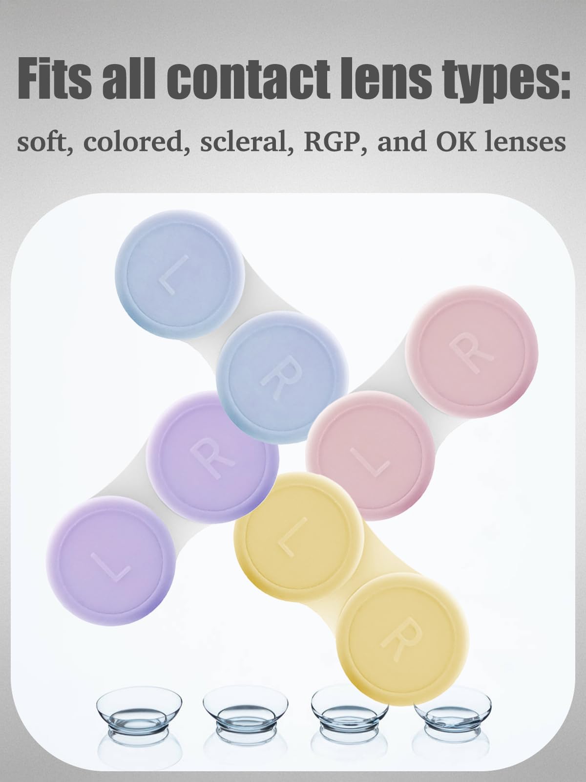 Compact pink lens case ideal for traveling and daily storage