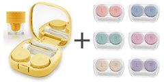 Vastsoon yellow contact lens case with cleaner washer