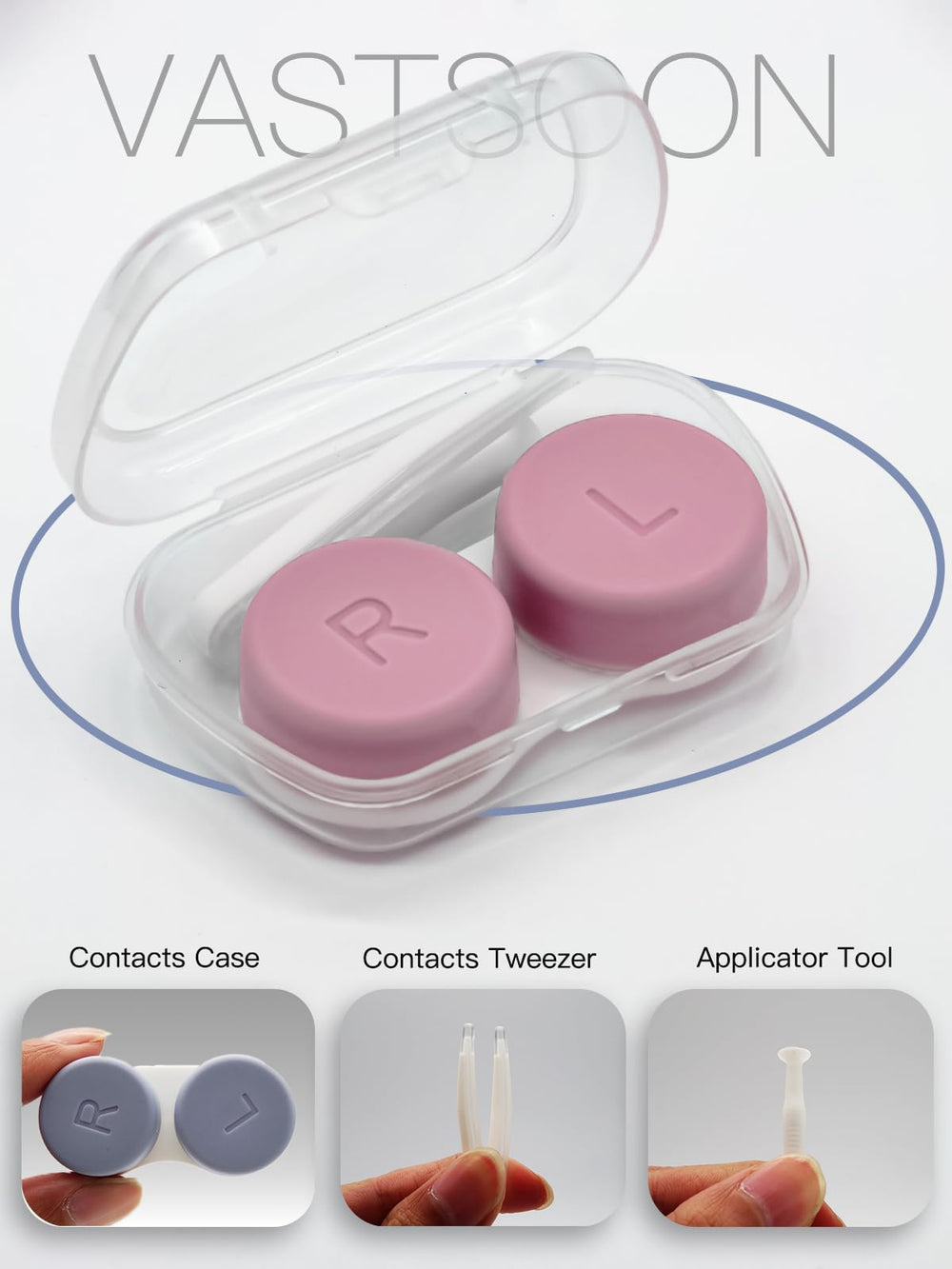 Easy-to-use contact lens cleaner with twist-cap lid