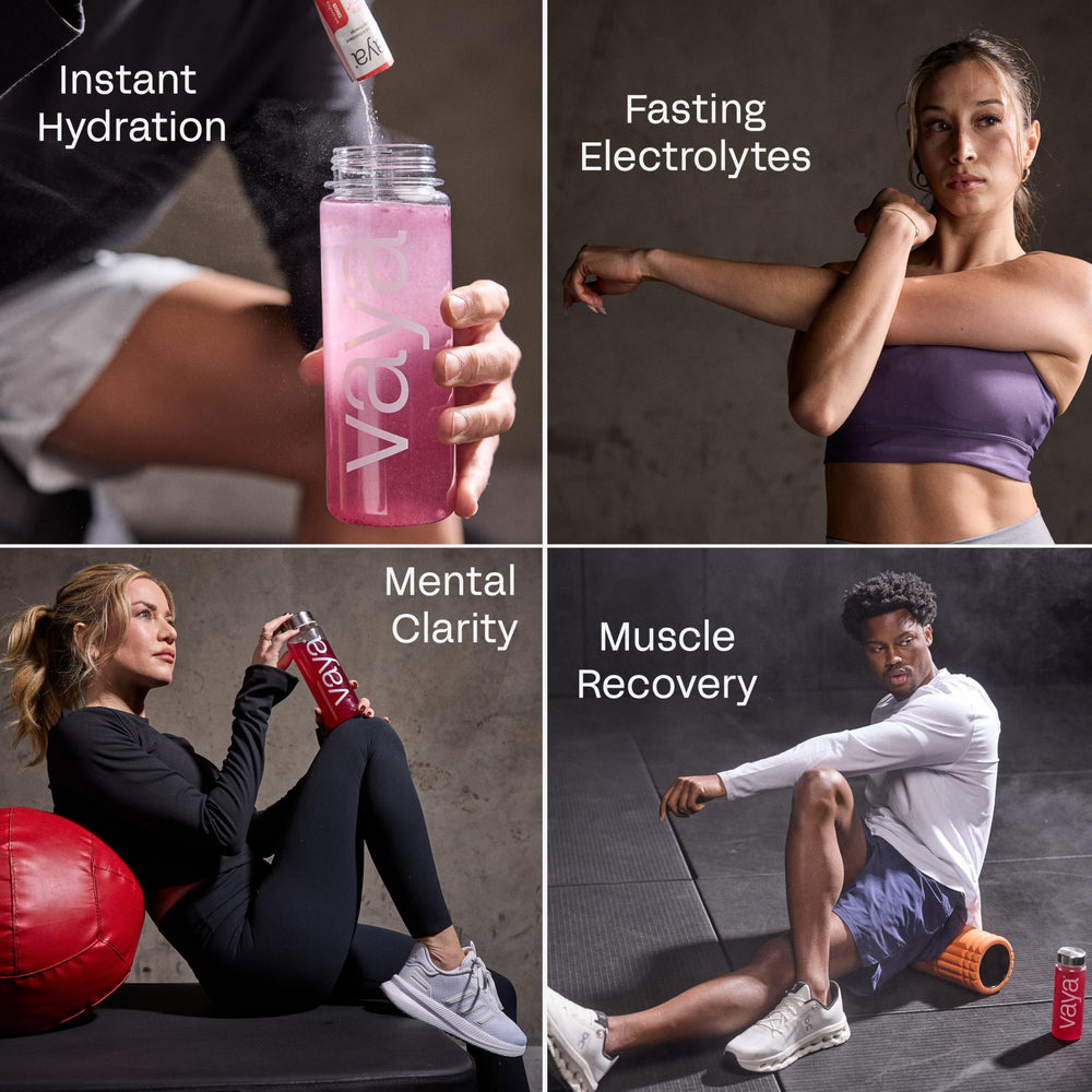 Vaya ingredients label close-up highlighting clean formula