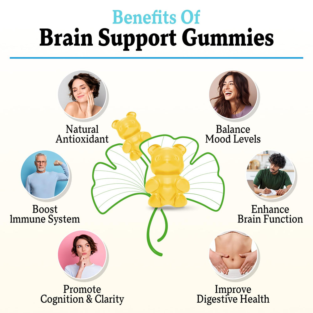 60-count bottle of Vazatisi Ginkgo Biloba Gummies