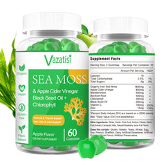 Vazatisi 2-pack sea moss gummies front view