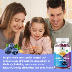 Adults and kids chews VCCHUYH Magnesium Oxide Gummies 400mg