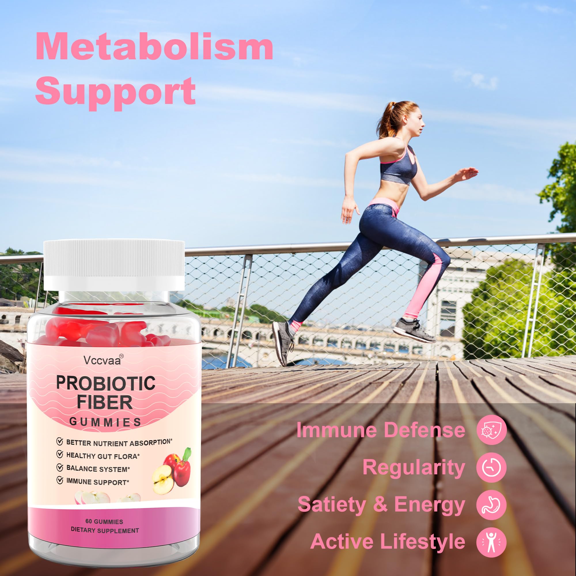 Fiber and probiotic blend iconography