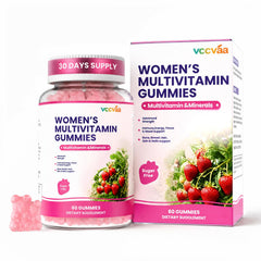Vccvaa front packaging showing strawberry vegan support