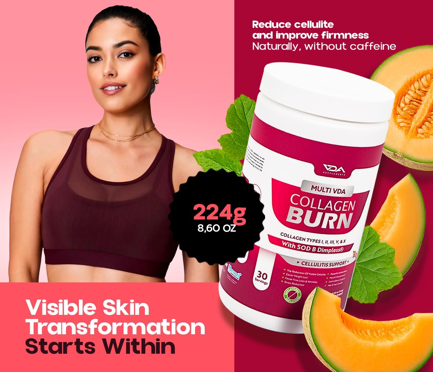 VDA Collagen Burn container with label