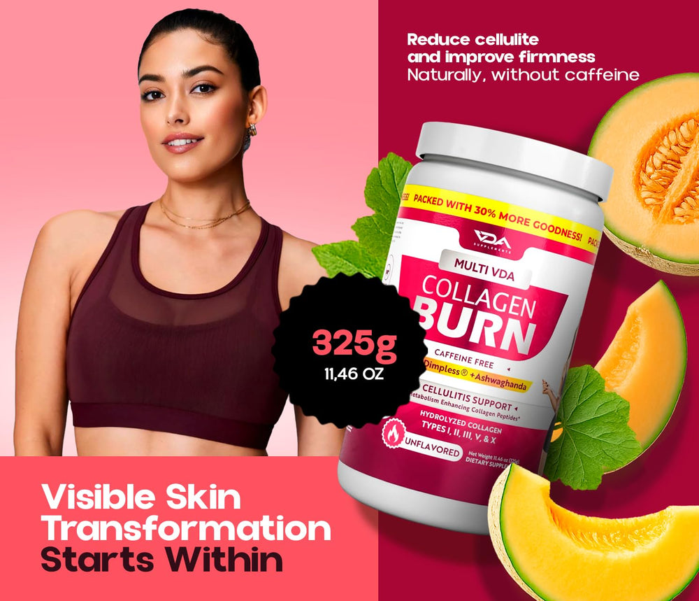 Flavorless hydrolyzed collagen powder with measuring scoop