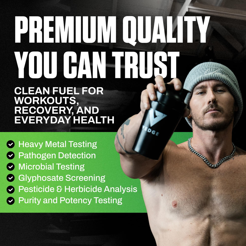 VEDGE dairy-free and soy-free badge on packaging for sensitive diets