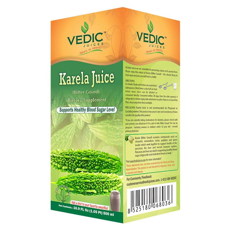 Vedic Juice Bitter Gourd (Karela) 500ml bottle